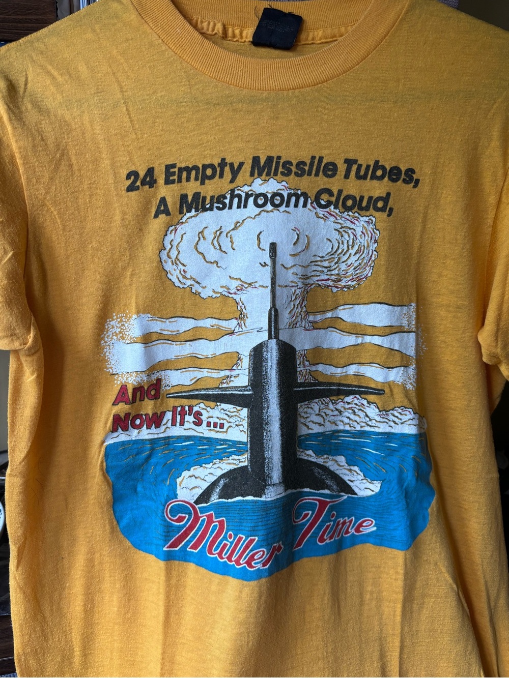Miller Time Yellow Graphic Tee - Men